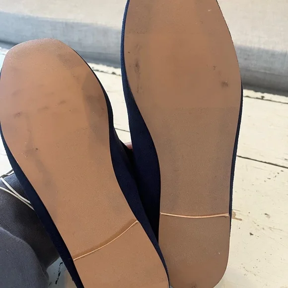 GAP Doen Collection Tag Blue Velvet Ballet Flats - Picture 5 of 6